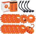 12 Pack LED Road Flares, Type-C Rechargeable Magnetic Safety Kit by DK-WINER