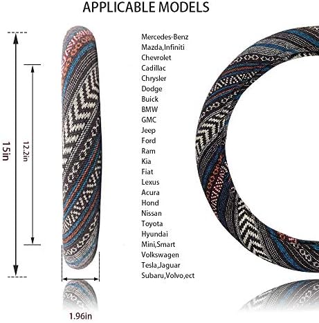 Universal 15inch Ethnic Style Baja Blanket Steering Wheel Cover - Image 5
