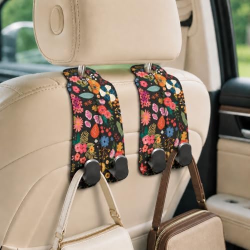 Cute Floral Car Seat Back Storage Headrest Hooks - Image 5