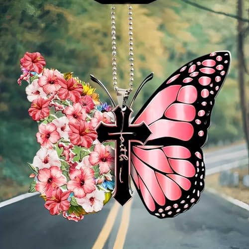 Butterfly Car Hanging Ornament, Hanging Charm Home Decoration Keepsake - Image 5