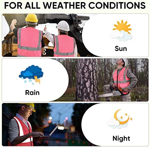TICONN High Visibility Reflective Safety Vest - Image 5