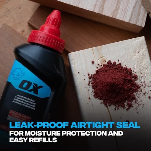 OX Red Chalk Line Powder 8oz Refill - Image 6