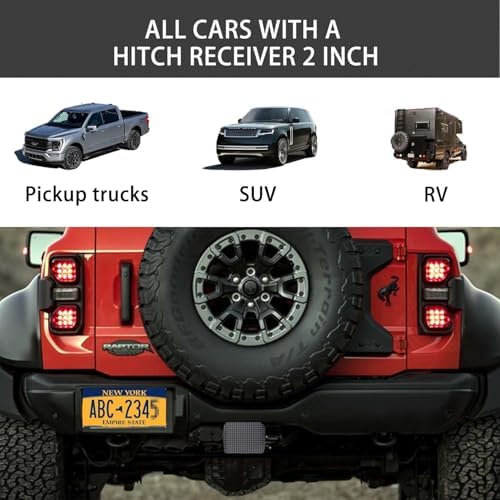 Bling Trailer Hitch Cover with Black - Image 2