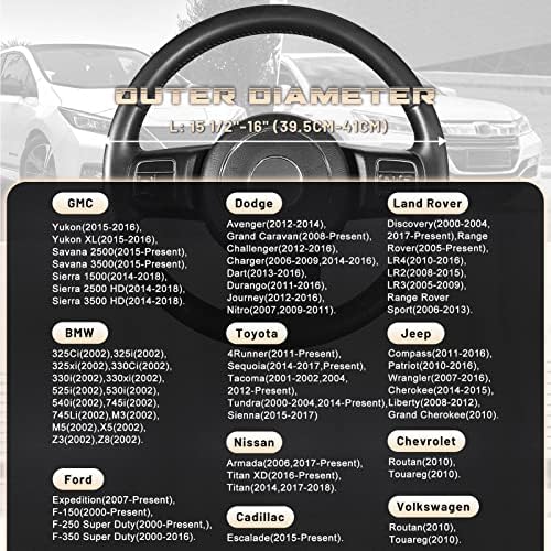 SEG Direct Car Steering Wheel Cover - Image 5