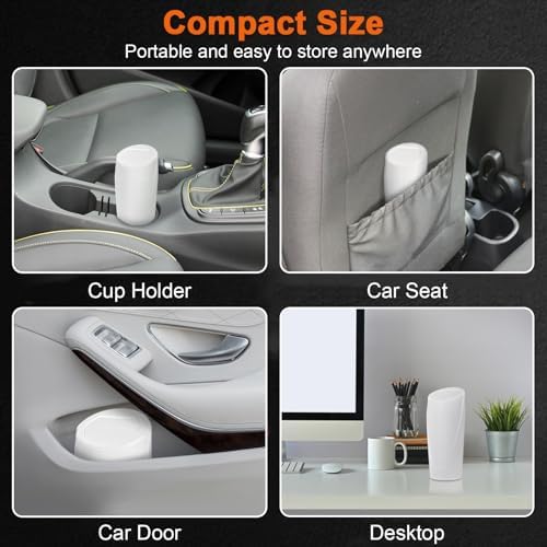 Car Trash Can, 2 Packs Mini Car Garbage Can Cup Holder - Image 2