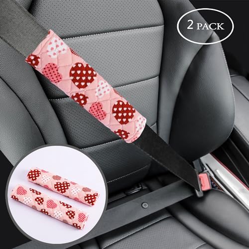 Amooca 2 Pack Seat Belt Covers Soft Shoulder Pad - Image 3