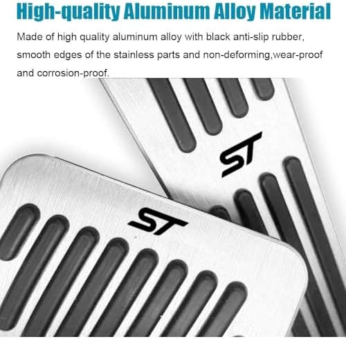 LEXLEY 2PCS Aluminum Brake Gas Pedal Covers - Image 3