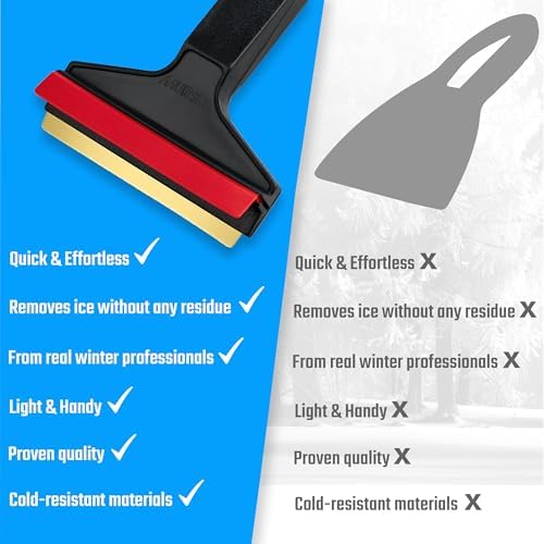 L&P Car Design A053-2 Pack Ice Scraper Brass Blade Original Murska from Europe - Image 7
