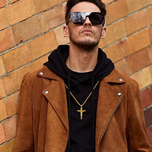Cross Pendant for Car Rearview Mirror Charm Jesus Cross Necklace Jewelry Men - Image 2