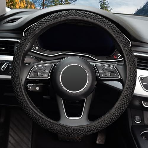 KAFEEK Elastic Stretch Steering Wheel Cover, Universal 15 Inch - Image 2