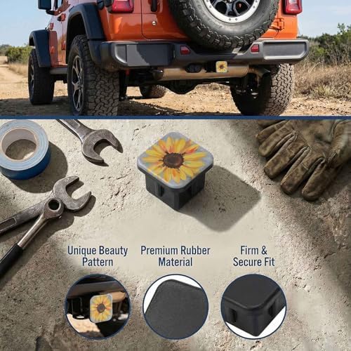 2" Trailer Hitch Cover Rubber Receiver Tube Cap Trailer Hitch Covers - Image 3
