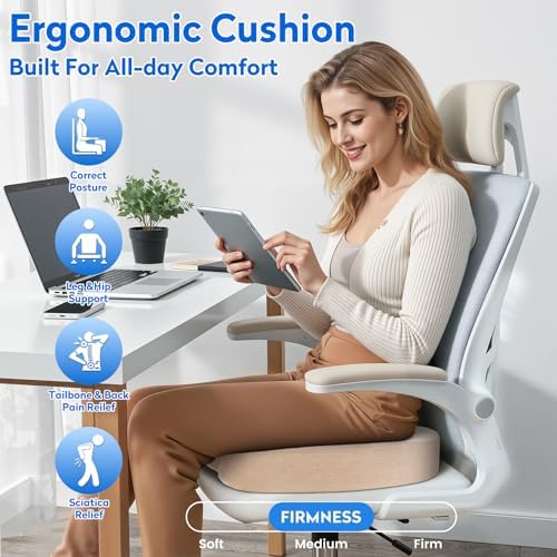 CushZone XXL Memory Foam Seat Cushion - Image 6