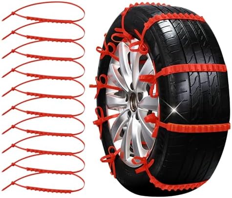 Wuyaoyao 10PCS Anti-Skid Snow Tire Chains, Universal Reusable Plastic Winter by wuyaoyao