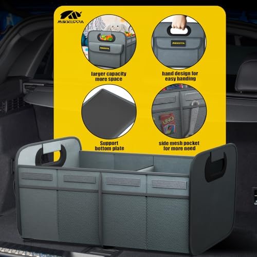MIKKUPPA Car Trunk Organizer - 75L Foldable Car Storage - Image 7