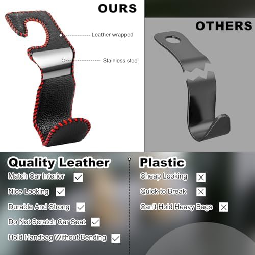 Car Seat Hooks for Purses and Bags, 2 Pack Car Purse Holder for Grocery Bag - Image 6