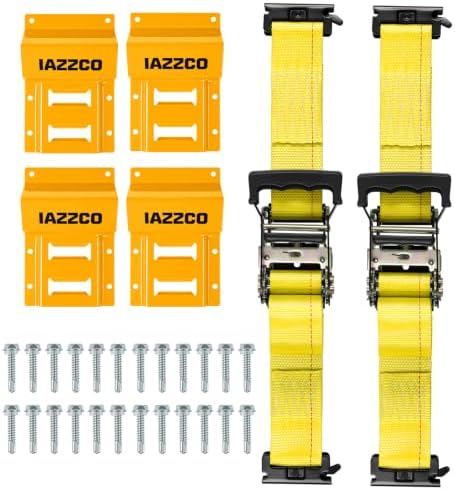 UTV Wheel Chock Tie Down Kit, 4500lb Break Strength by IAZZCO