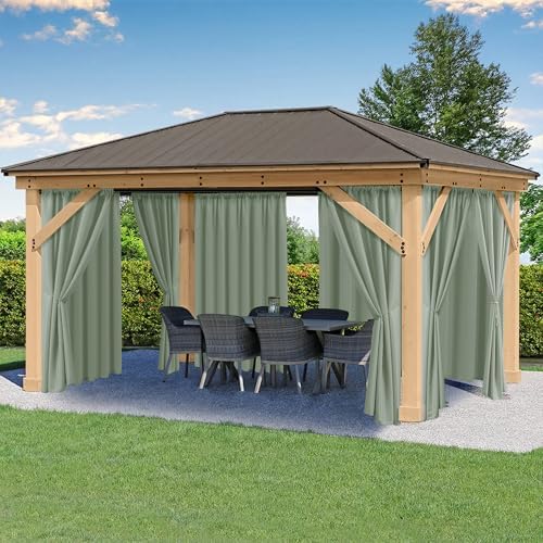 Outdoor Patio Curtains Waterproof by HolidayIdeas