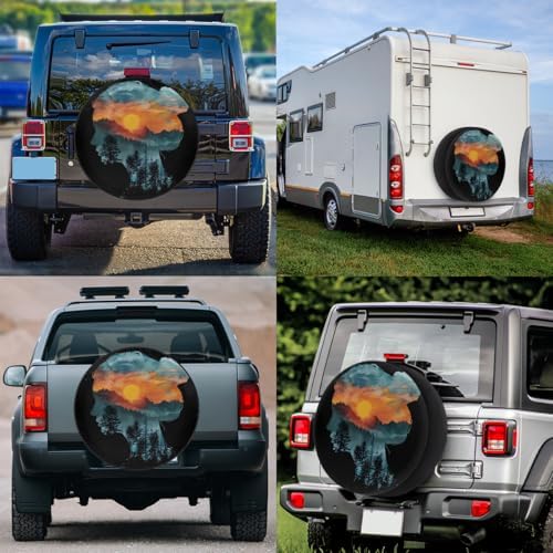 View Girl Forest Spare Tire Cover Dust-Proof Wheel Protector - Image 6