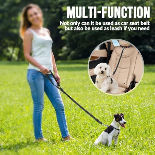Lukovee Dog Car Seat Belt, 2 Pack, Headrest Restraint - Image 4