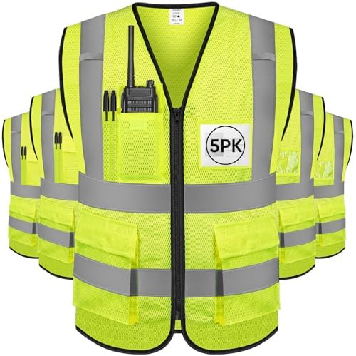 TICONN High Visibility Reflective Safety Vest by TICONN