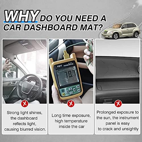 Autorder Dashboard Cover Mat for Chrysler PT Cruiser 2001 2002 2003 2004 2005 - Image 2