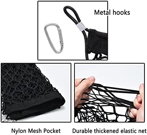 49''X16'' Truck Bed Organizer, Elastic Shrink Cargo Net Hold Many Items to Keep - Image 5