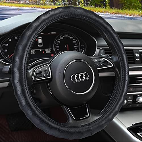Haokay Heavy Duty Pure Cowhide Steering Wheel Cover by HAOKAYAUTOPRODUCTS