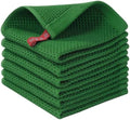 Homaxy 100% Cotton Waffle Weave Kitchen Dish Cloths 6-Pack by Homaxy