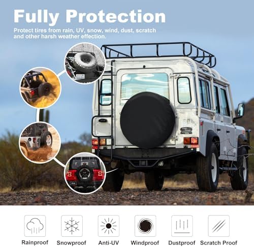 Explore Land Spare Tire Cover Fit Tire Diameters 22-23.75 inch - Image 2