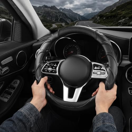 West Llama Car Steering Wheel Cover Anti-Slip, Sporty Design - Image 4