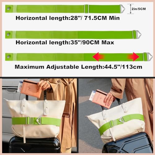 TOOVREN 2-in-1 Travel Belt for Luggage Straps Add a Bag Bungees Suitcase - Image 2