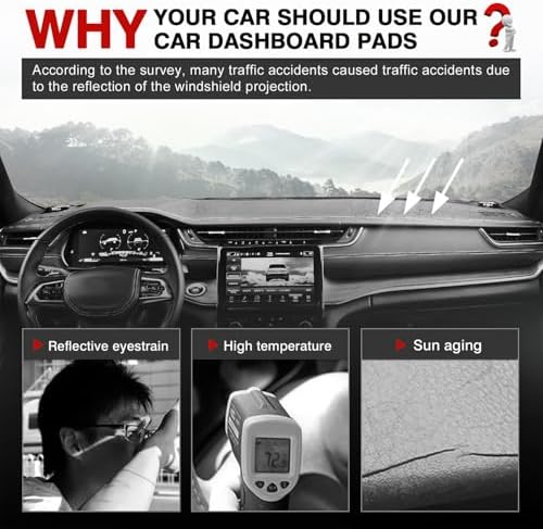 Autorder Dashboard Cover Mat for Jeep Grand Cherokee 4XE 2022-2025 2026 - Image 2