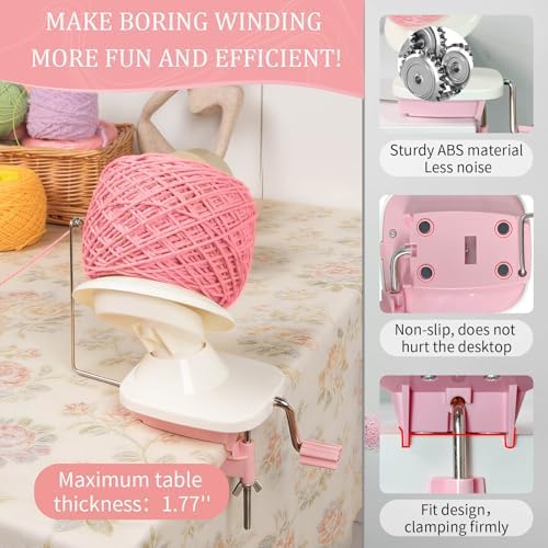 SPEENSUN Yarn Winder and Swift Combo, 3.5OZ Cake Maker & Umbrella Set - Image 3