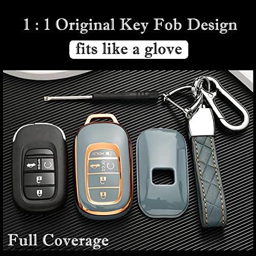 for Honda Key Fob Cover with Keychain, - Image 5