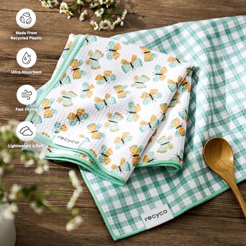 RECYCO Waffle Kitchen Towel Set of 2 - Image 3