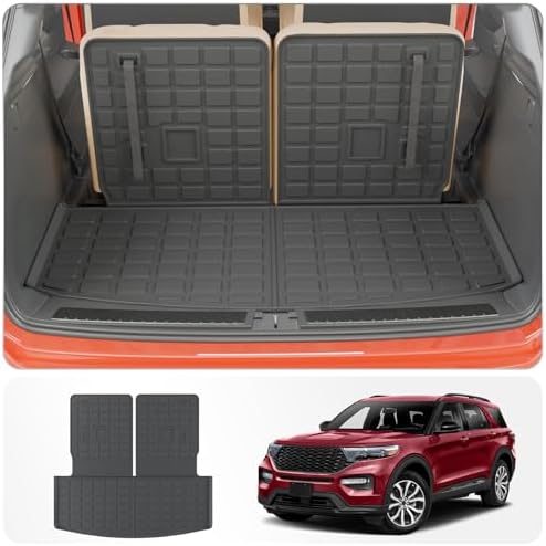 Cargo Mat with 3rd Row Backrest Mat by Thinzyou