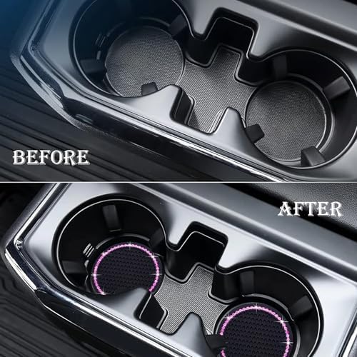 4PCS Bling Cup Holder Coaster, 2.75 Inch Auto Car Cup Holder Insert Coasters - Image 7