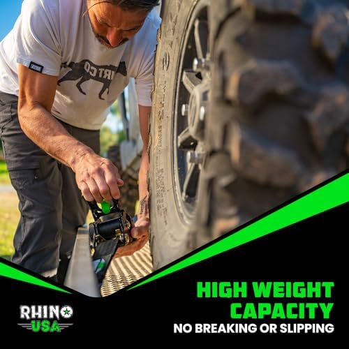 Rhino USA Retractable Ratchet Straps - 2in x 10ft - Image 7
