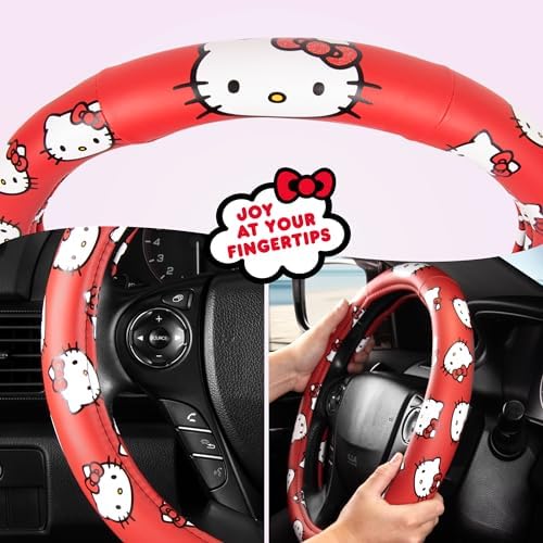 Hello Kitty Steering Wheel Cover Official Sanrio Car Accessory Universal Size - Image 6