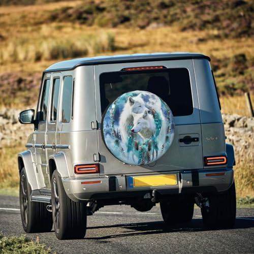 Wolves Dreamcatcher Spare Tire Cover - Image 4