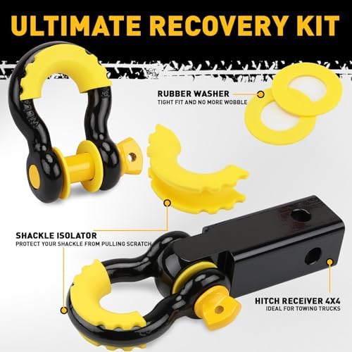 3" x 30Ft Recovery Tow Strap Heavy Duty - Image 2