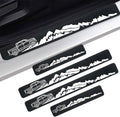 4 Pieces Car Door Sill Protector, Carbon Fiber Threshold Anti-Scratch Sticker by Unknown