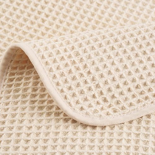 POLYTE 430 GSM Poly Blend Microfiber Waffle Wash Cloth Face Towel, 13x13 in - Image 5
