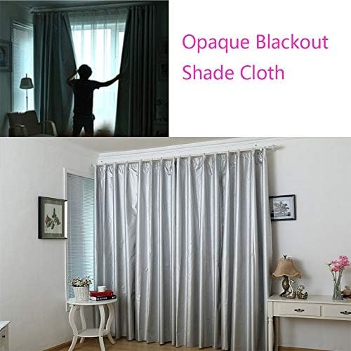 Blackout Drapery Shade Fabric Black and Silver 100 Percent Shading Light - Image 7