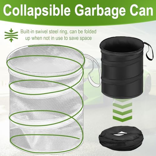 2 PCS Car Collapsible Trash Can, Collapsible Pop-up Car Garbages Can - Image 4