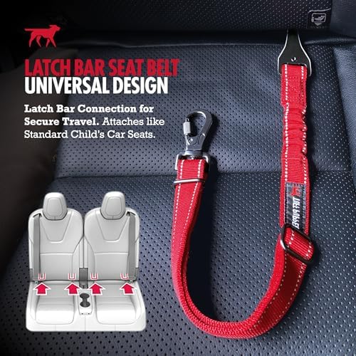Tuff Pupper Dog Car Safety Belt | Adjustable 16–26" Latch Hook Seatbelt - Image 2