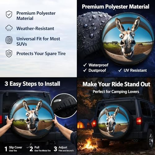 Spare tire Cover 14 inch, RV Spare tire Wheel Covers - Image 3