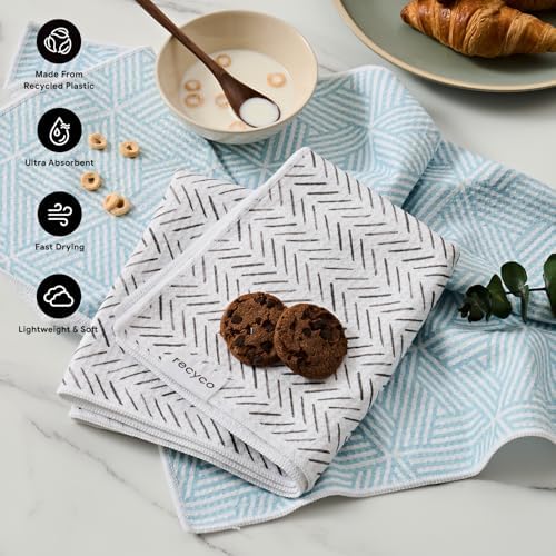 RECYCO Waffle Kitchen Towel Set of 2 - Image 2