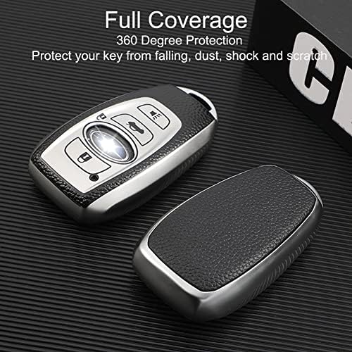 Subaru Key Fob Cover, Premium Soft TPU Leather Full Cover Protection Case - Image 2
