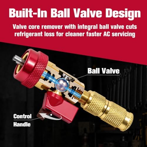 AC Valve Core Removal Tool Kit for R134a R1234yf - Image 4
